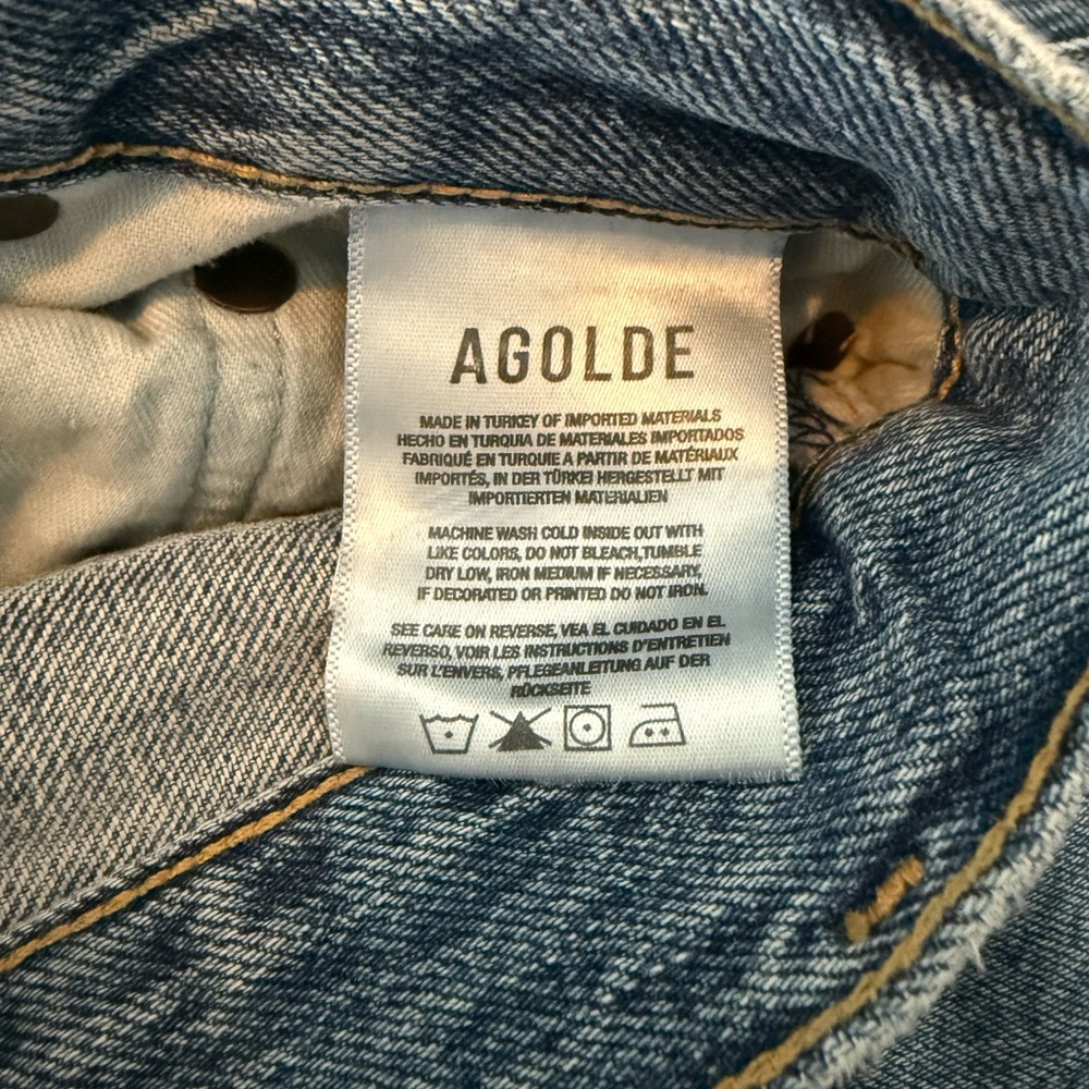 Agolde Riley High Rise Straight Crop - Picture 6 of 8